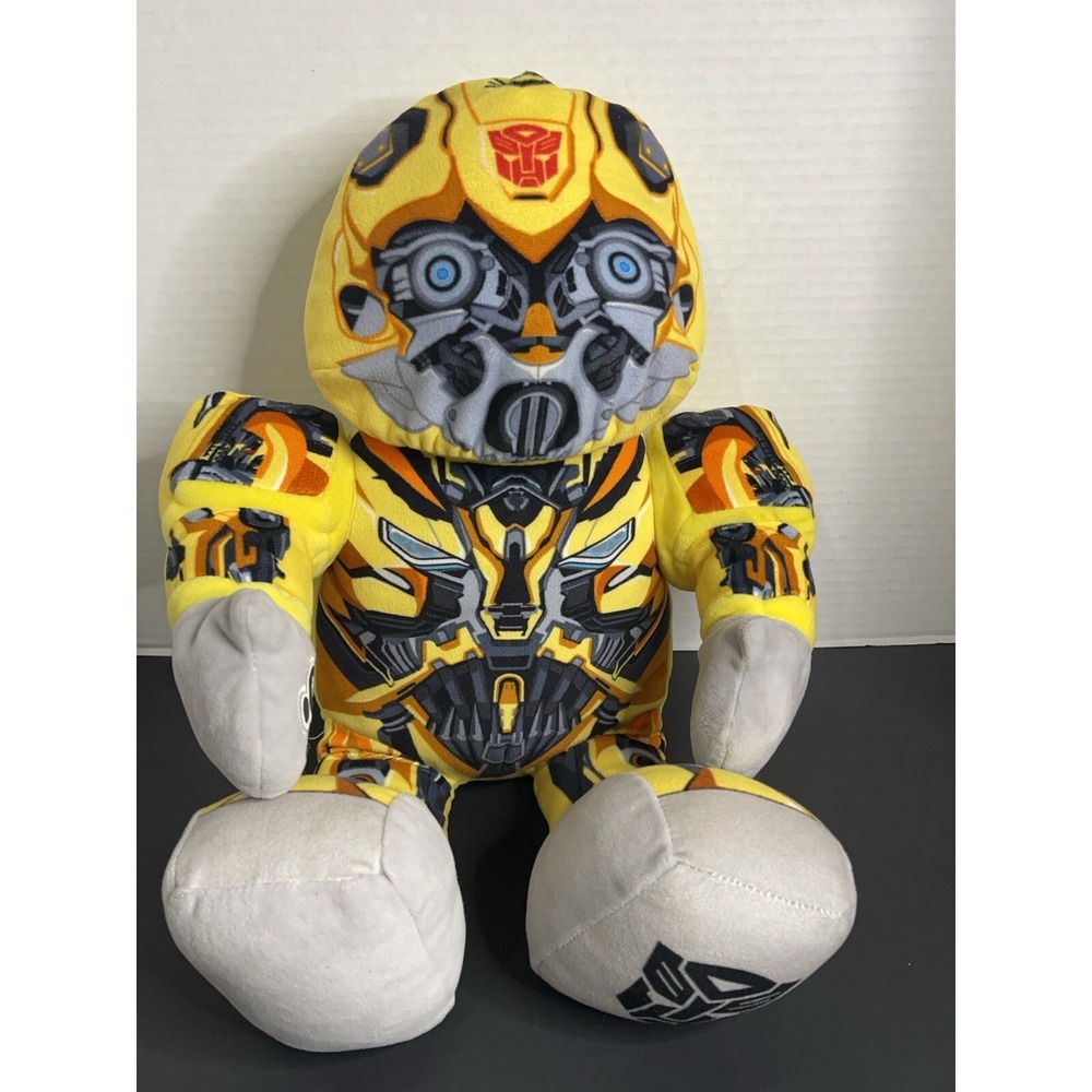Build-A-Bear Transformers Bumblebee 17" Plush – Movable Arms & Removable Mask